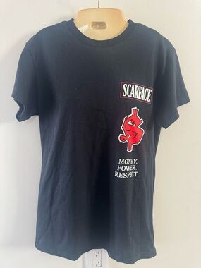 Scarface Graphic Tee - Black with Red Accent